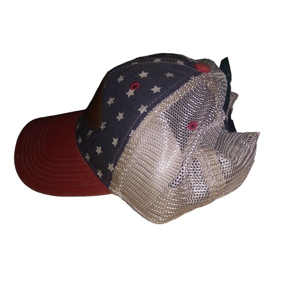 Legacy Nine LIne Merica Mesh Trucker Hat American Flag Snapback Adjustable Cap - Picture 2 of 9